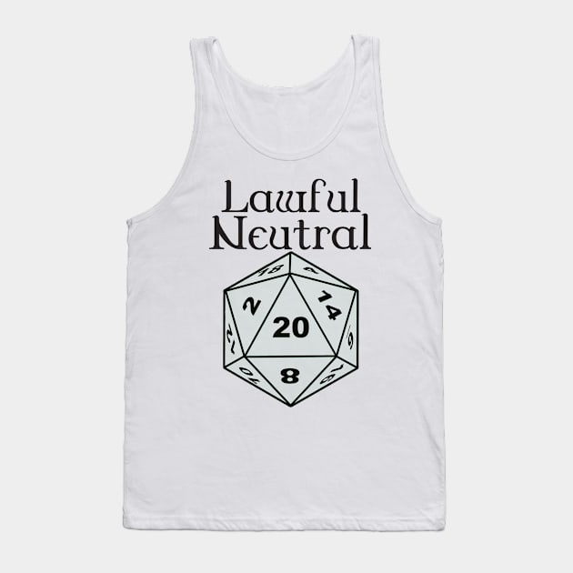 Lawful Neutral Alignment Tank Top by DennisMcCarson